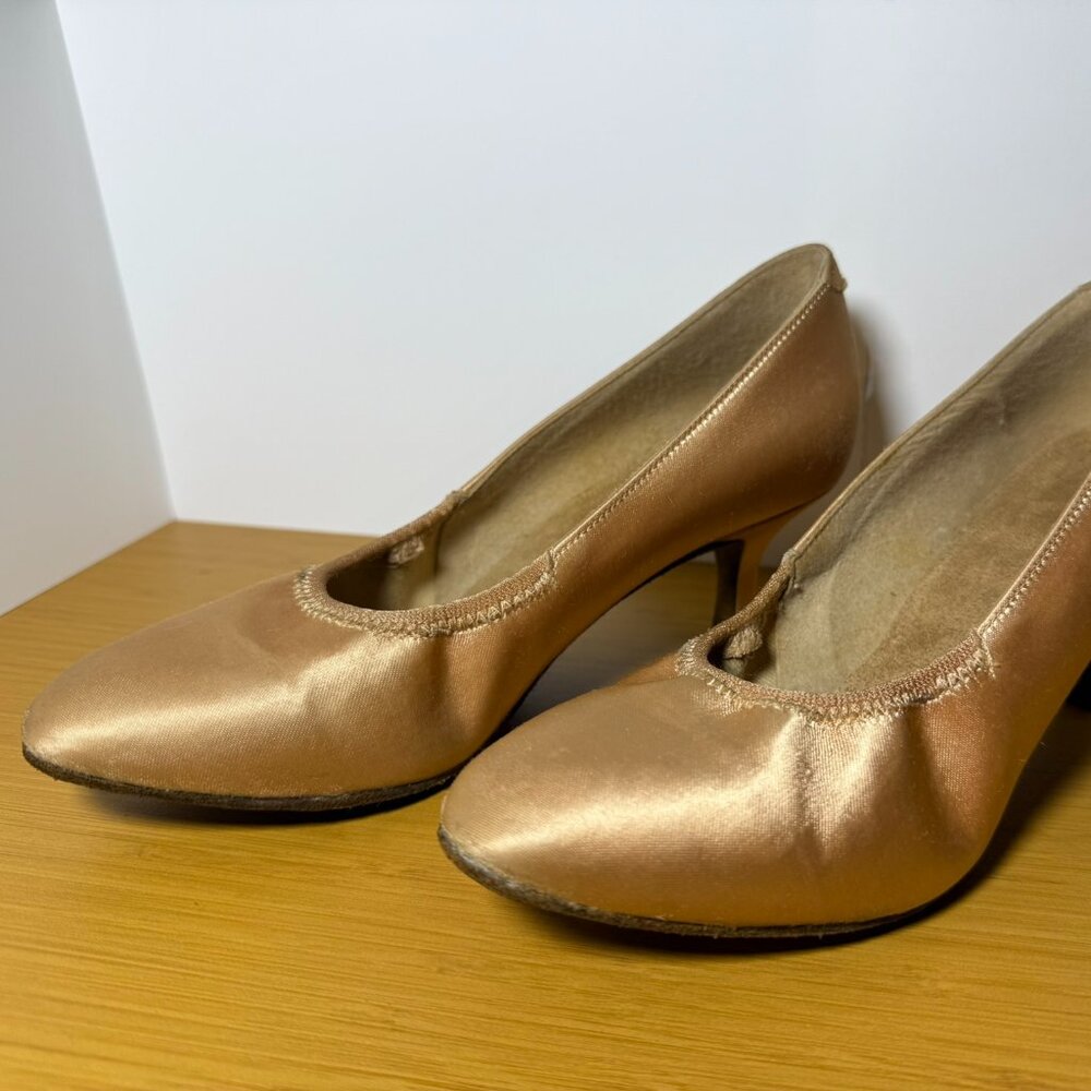 Supadance 1008 Flesh Satin Ballroom Standard Dance Shoes 5 UK / 7 - 7.5 US